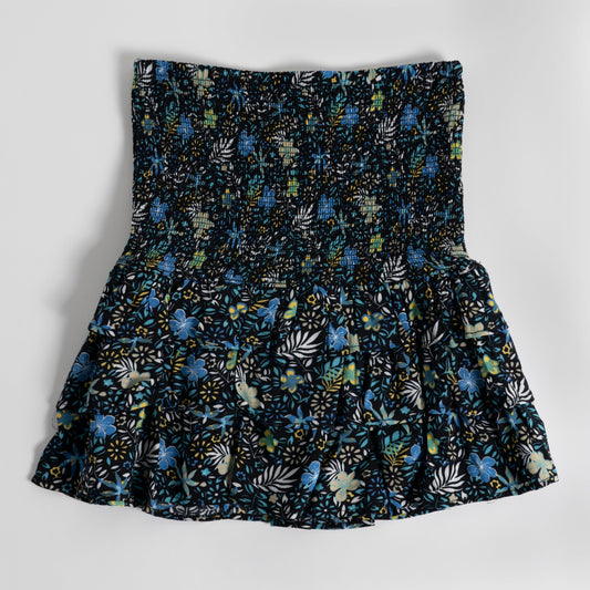 Floral Smocked Ruffle Skirt